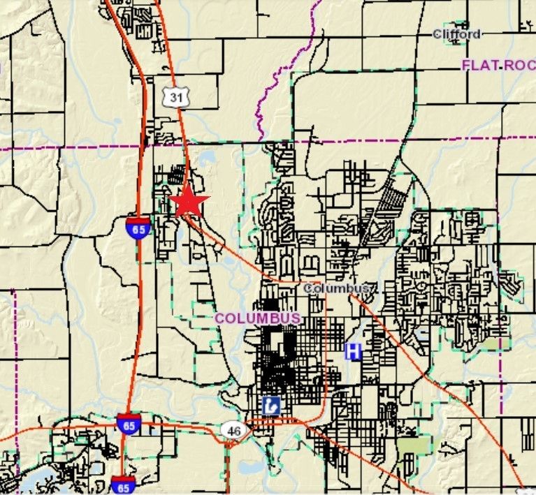 National Road/ US 31 3.8 Acres: 4665 N US 31, Columbus, IN 47201